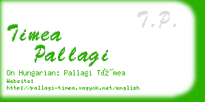 timea pallagi business card